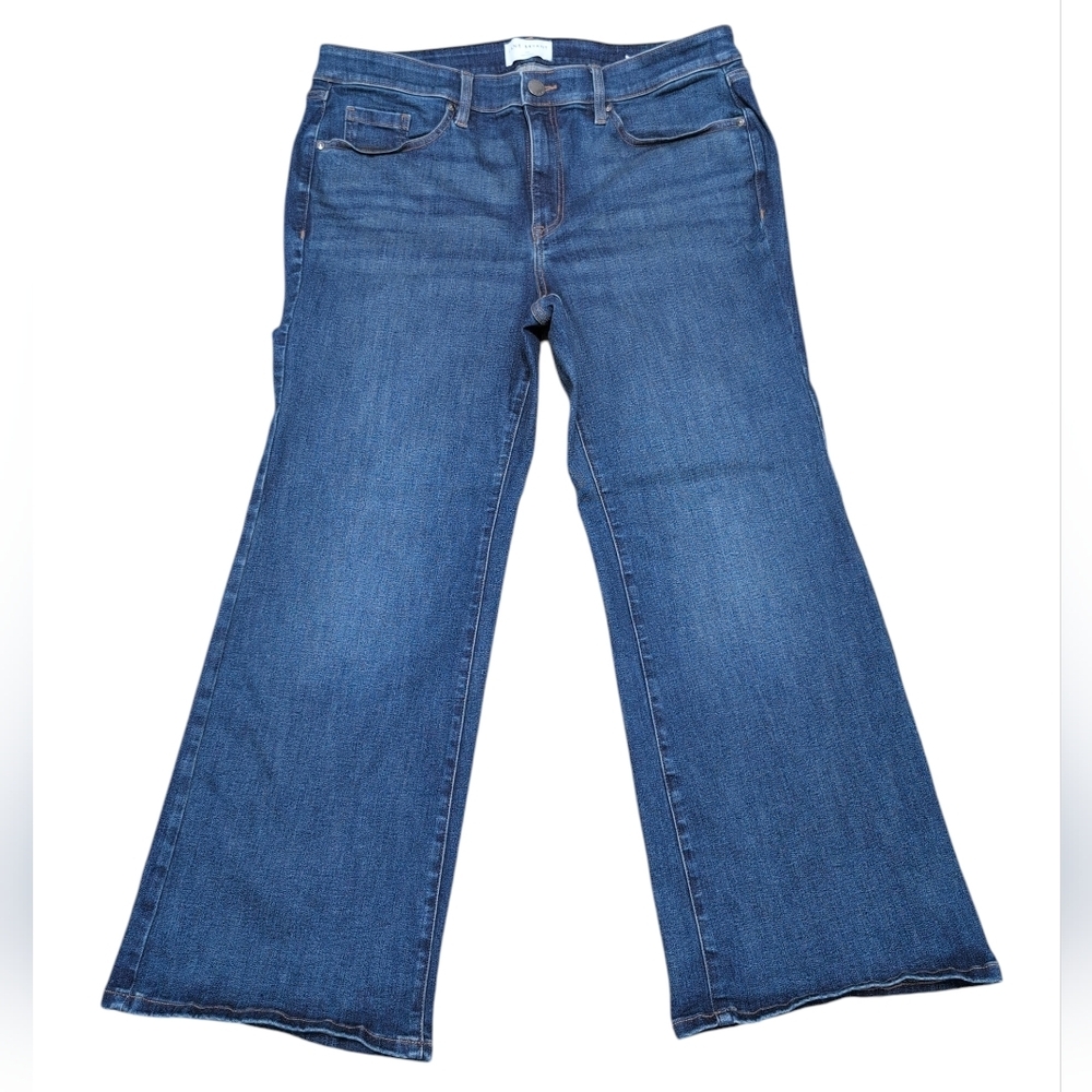 Lane Bryant Signature Fit Mid Rise Bootcut Jeans Blue 16S Short Inseam Stretch